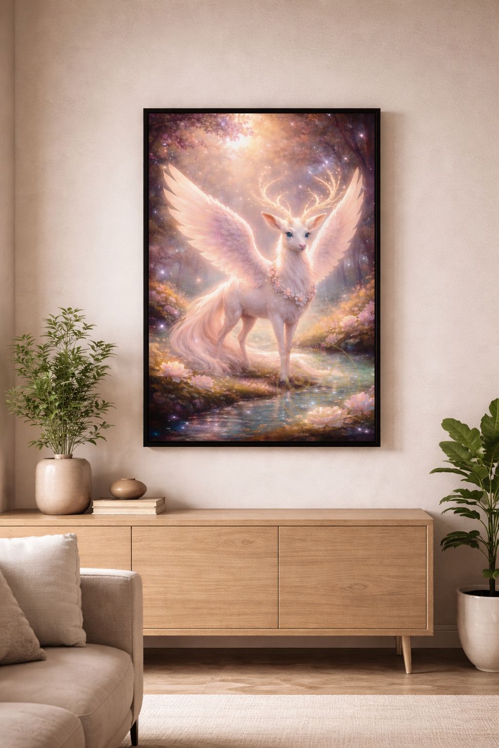 AELORIA — The Dawnkeeper | Limited Edition Mythic Canvas (1 of 10, 16×24 Framed)