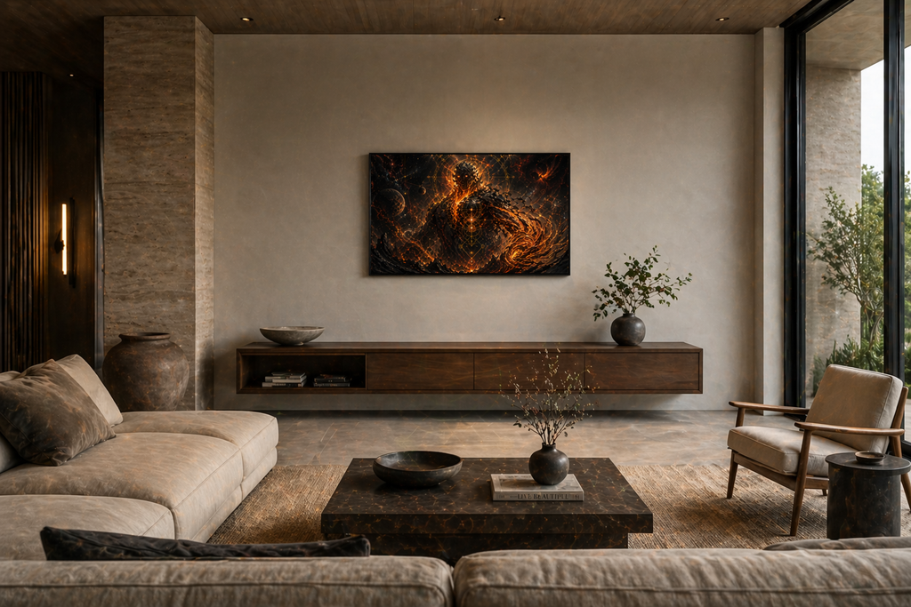 PYROTHEON — Phase I: Ignition Artifact | Limited Edition Mythic Canvas (1 of 10, 36×24 Framed)