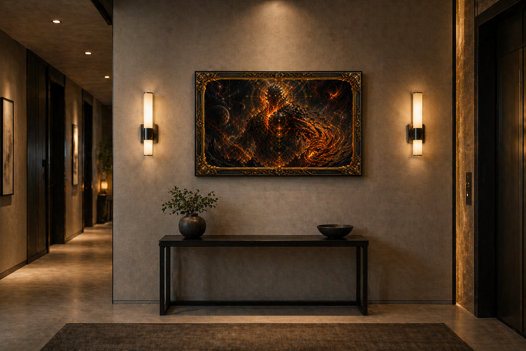 PYROTHEON — Phase I: Ignition Artifact | Limited Edition Mythic Canvas (1 of 10, 36×24 Framed)