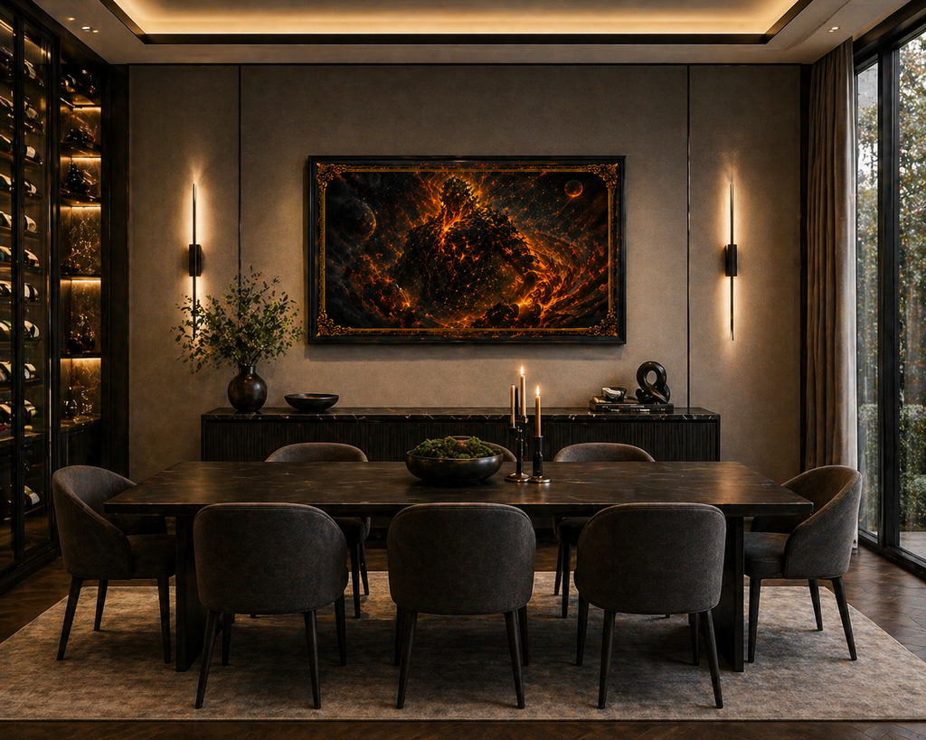 PYROTHEON — Phase I: Ignition Artifact | Limited Edition Mythic Canvas (1 of 10, 36×24 Framed)