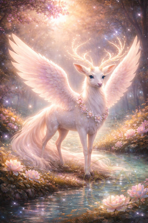 AELORIA — The Dawnkeeper, mythic dawn guardian artwork, limited edition canvas